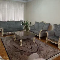 مبل و میز نهار خوری سلطنتی طوسی