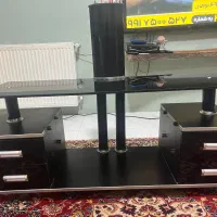 میز تلوزیون شیشه ترک