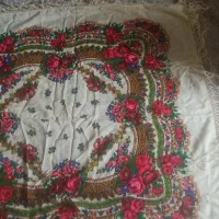 روسری بزرگ ترکمنی قدیمی پشمی