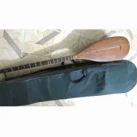 تنبور محمدی کاسه  یک تکه توت وگردو|سازهای سنتی|تاکستان, |دیوار