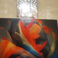 لوستر مدرن کنترلی با دو دیواری ست|لوستر و چراغ آویز|تهران, شهرک آزادی|دیوار