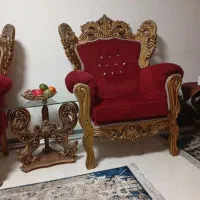 مبلمان کلاسیک سلطنتی ۷نفره|مبلمان خانگی و میز عسلی|رشت, کوی بیانی|دیوار