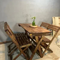 تاشو چهار نفره چوبی|میز و صندلی غذاخوری|مشهد, توس (بلوار توس)|دیوار