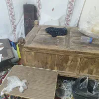 صندوق چوبی سنتی بزرگ قدیمی و محکم