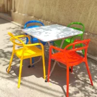 ست ۴ نفره مدرن با میز تاشو