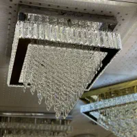 لوستر سقفی مربع و مستطیل ، لوستر کریستالی