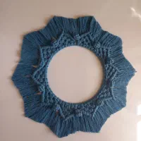 قاب آینه مکرومه|آینه|شیراز, درکی|دیوار