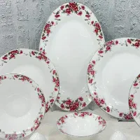 سرویس چینی 12 نفره زرین گل سرخ شهرزاد آکبند