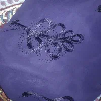 پارچه حریررنگ بنفش  تیره