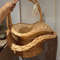 سبد چوبی مناسب مراسمات و تزئینی|صنایع دستی و سایر لوازم تزئینی|کرج, برغان|دیوار