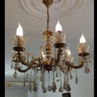 دو عدد لوستر برنجی ۶شاخه|لوستر و چراغ آویز|پاکدشت, پاکدشت (مامازند)|دیوار