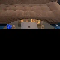 میز شیشه ای ۲طبقه بازشو