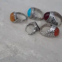 انگشتر نقره ساعت و چاقو|زیورآلات و اکسسوری|بهار, |دیوار