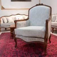 مبل کوئین فرانسوی سه گل|مبلمان خانگی و میز عسلی|چهاردانگه (تهران), |دیوار