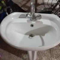 روشویی ، کارکرده با شیر|لوازم سرویس بهداشتی|بومهن, |دیوار