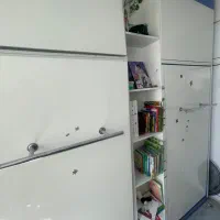 تخت تاشو کم جا دو نفره میز تحریردار|تخت و سرویس خواب|تهران, اختیاریه|دیوار