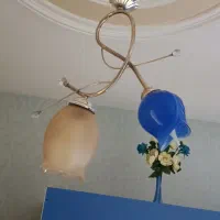 لوستر سالم و تمیز و استیل ،  ۲۹۹ تومن|لوستر و چراغ آویز|تهران, شادآباد|دیوار