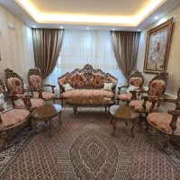 مبل سلطنتی ۸ نفره چوب گردو|مبلمان خانگی و میز عسلی|مرند, |دیوار