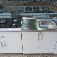 هودکابینت زیراجاق گازصفحه‌ای سینک استیل