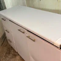 کابینت آشپزخانه فلزی با سینک روکار استیل البرز|مصالح و تجهیزات ساختمان|مشهد, هفت تیر (آب و برق)|دیوار