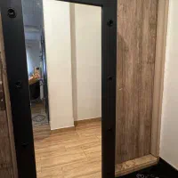 ایینه چراغی مشکی قدی