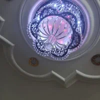 دوعدد لوستر ۷ رنگ|لوستر و چراغ آویز|اسالم, |دیوار