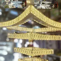 لوستر مربع قوسدار سایز ۶۰.۴۰.۳۰.۱۵