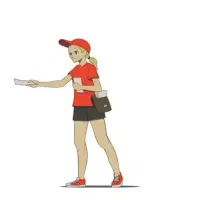 تراکت پخش کن خانوم هستم