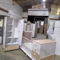 سیسمونی سرویس کمد نوزادباتخت دوکاره آسانسوری لمسه|تخت و صندلی بچه|مشهد, عبادی|دیوار