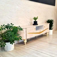 میز تلویزیون بغل گرد طرح خطی میز وکیوم FRP شرکتی|میز تلویزیون|مشهد, خواجه ربیع|دیوار