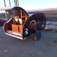 کمپر قطره کافه سیار آماده به کار