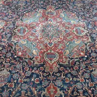 فرش دستباف کاشمر قدیمی سالم هفتاد ساله ریشه سالمد