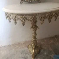 آینه و میز  برنجی|بوفه، ویترین، کنسول|همدان, |دیوار