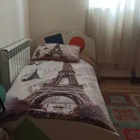 تخت با تشک و کمد و کشو برای کودک و نوجوان|تخت و سرویس خواب|رشت, معلم|دیوار