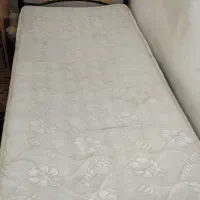 تخت خواب فلزی تک نفره باتشک|تشک تختخواب|زنجان, |دیوار