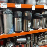 فلاکس چای دست دوم یک و یک ونیم لیتر استیل وشیشه ای|ظروف نگهدارنده، پلاستیکی، یک‌بارمصرف|قم, پامنار|دیوار