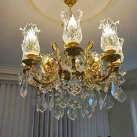 لوستر برنج ابکاری طلا