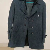 پالتو کلاه‌دار سورمه‌ای