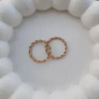 یک جفت حلقه دالبری طلا