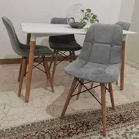 میز و صندلی مانلیا پارچه ترک مدرن