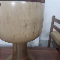 تنبک سه مهرشیرانی چوب گردو پوست شتردهانه ۲۸|سازهای سنتی|اصفهان, سرتاوه|دیوار