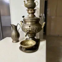 سماور ذغالی برنجی