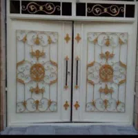 درب باغی اهنی طرح طاووس سایزمختلف چهارچوب 4*8 2میل|مصالح و تجهیزات ساختمان|اهواز, زرگان|دیوار
