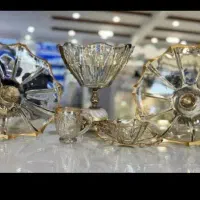 سرویس پذیرایی کریستال شامپاین لب طلا