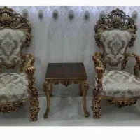 مبل هفت نفره سالم و نو همراه با عسلی