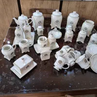 سرویس پا سماوری یا (صبحانه خوری)|ظروف سرو و پذیرایی|رودهن, |دیوار