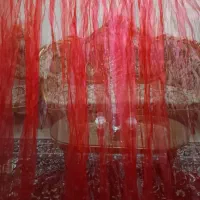 پرده حریر ۴ متر در ۶ متر|پرده، رانر، رومیزی|سبزوار, باهنر|دیوار