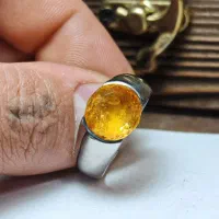 انگشتر و سنگ فروشی نگین سیترین طبیعی
