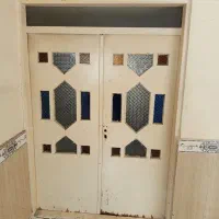 درب چوبی چهارچوب فلزی سنگین