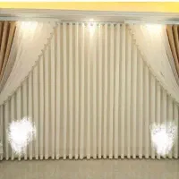 پرده پذیرایی بزرگ کلاسیک ترک ای مدل روز دنیا